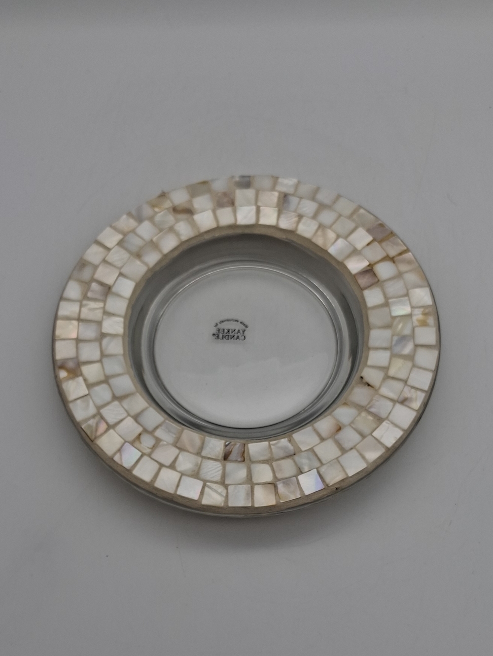 Mother of Pearl Glass Candle Holder Yankee Candle